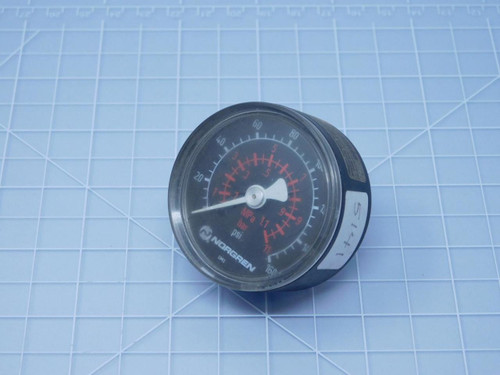Lot of 2 Norgren 192698 0-160 Psi Gauges T129430 For Sale