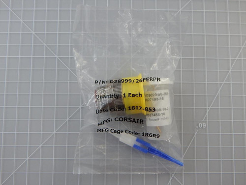 Corsair D38999/26FE8PN    Circular MIL Spec Connector DTS 8C 8 # 16 PIN PLUG w/ Contacts For Sale
