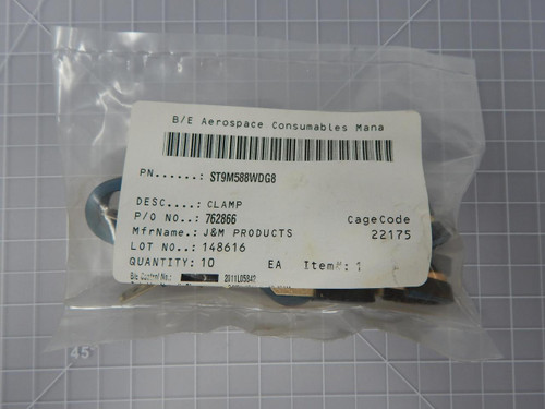 Lot of 10 J&M Products ST9M588WDG8    Loop Clamps For Sale