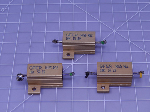 Lot of 3 SFER RH25 RE2    Power Resistors For Sale
