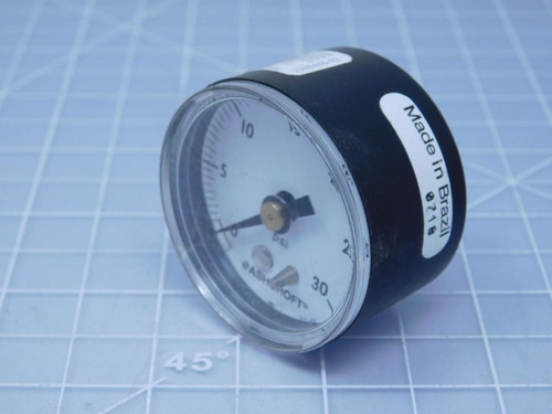 Lot of 3 Ashcroft 5WG95    Pressure Gauge Test Gauge Type 0 To 30 Psi Range For Sale