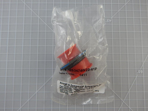 Aero MS3474W20-41P    Circular MIL Spec Connector AFD 41 C 41 # 20 Pin Recp For Sale