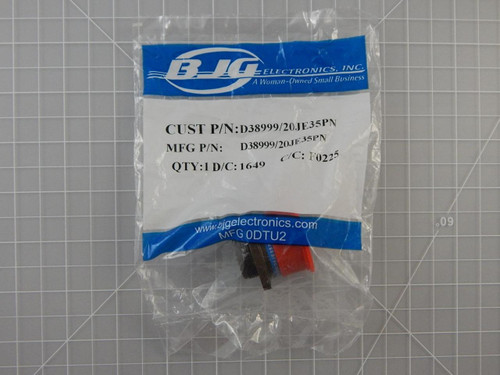 Souriau D38999/20JE35PN    Circular MIL Spec Connector 55 P Sz 17 Wall Mount Recpt Pin Cont For Sale Souriau D38999/20JE35PN    Circular MIL Spec Connector 55 P Sz 17 Wall Mount Recpt Pin Cont For Sale