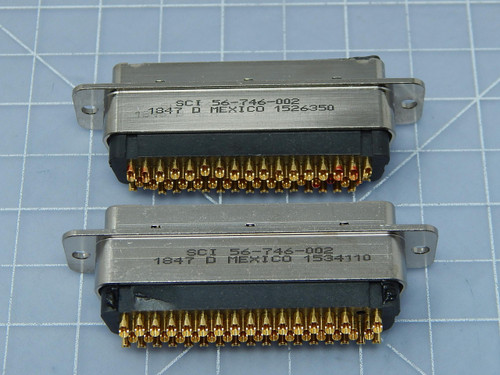 Lot of 2 SCI  56-746-002  Connector For Sale