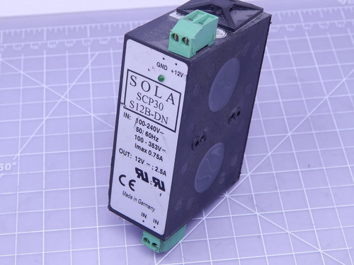 Sola SCP30 S12B-DN    Power Supply 40 W 5 V 15 V 0.4 A For Sale
