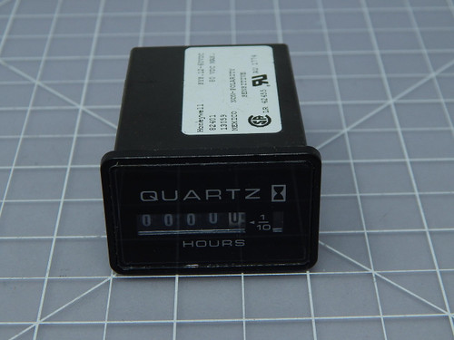 Honeywell 82401  Quartz Black Rectangular Retainer Mount Hour Meter For Sale