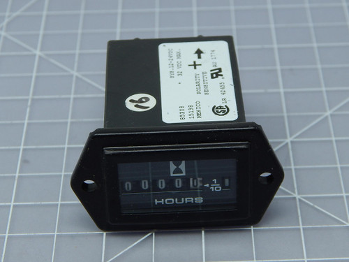 Honeywell 85308  Quartz Black Rectangular Retainer Mount Hour Meter For Sale