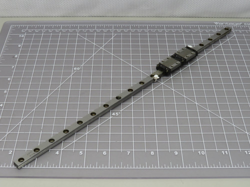 Lot of 2 THK SRS9M  CNC Slide Rail Bearings w 15 Inch Rail For Sale