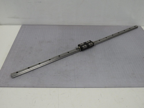 Lot of 2 THK SSR20  Linear Guide Block Bearing W/ 37 inch Slide Rail For Sale