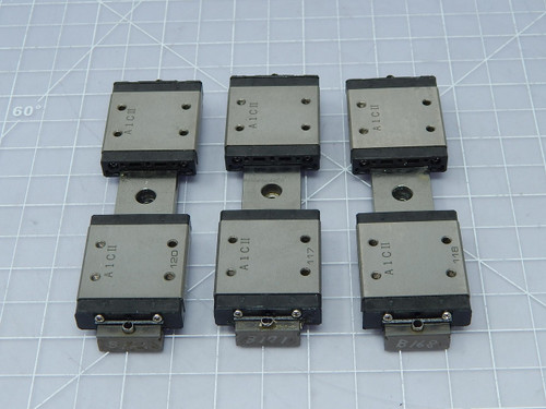 Lot of 6 THK RSR 9WVM    Stainless Steel LM Bereing Blocks on 4 In Rails For Sale