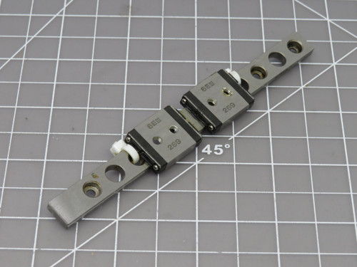 Lot of 2 THK RSR 5W  Bearings on 5.5 Inch Rail For Sale