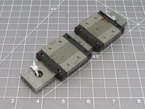 Lot of 2 THK SRS 12WM  Linear Motion Ball Bearing Carriage on Rail For Sale