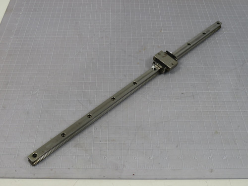Rexroth R166519420   CNC Slide Rail Bearings w 22 Inch Rail For Sale