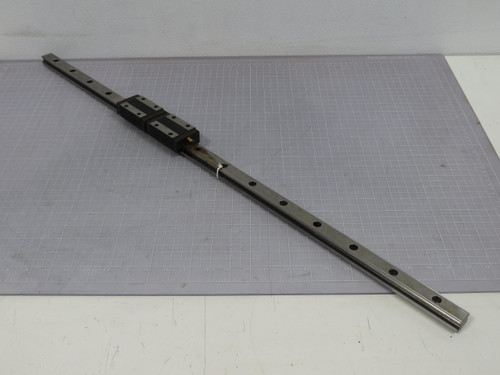 Lot of 2 THK SR25  CNC Slide Rail Bearings w 36 Inch Rail For Sale