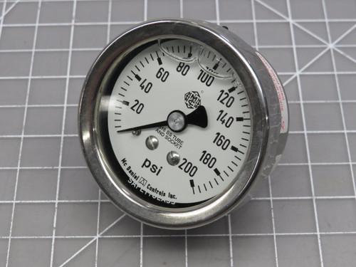 McDaniel Controls Q3FC  Gauge 1/4In PSI 316 For Sale