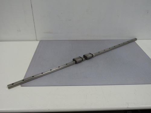 Lot of 2 THK SR20  Linear Bearings W/ 46 Inch Rail  For Sale