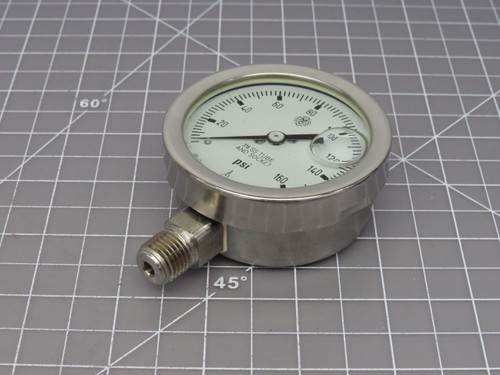 McDaniel Controls 316 SS AB 30918 1/4"Npt Tube and Socket Pressure Gauge For Sale