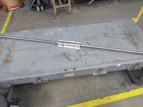 Lot of 4 Thompson Industries SPB 16 OPN  Super Pillow Blocks on 87 Inch Linear Rail For Sale