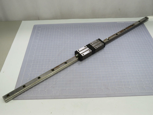 Lot of 2 NSK LH20  Bearing Slide Blocks w 30 In Rail For Sale