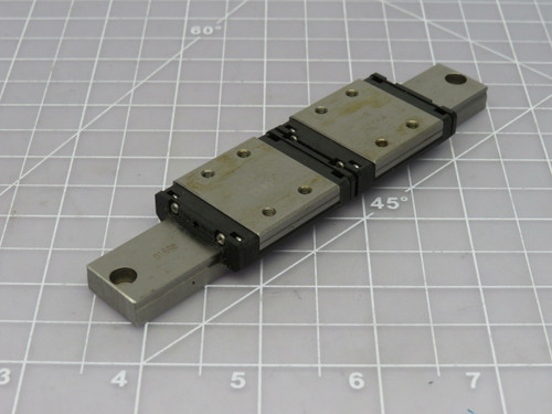 Lot of 2 THK SRS9WM  Linear Bearing Blocks In a 6 In Linear Slide Rail For Sale