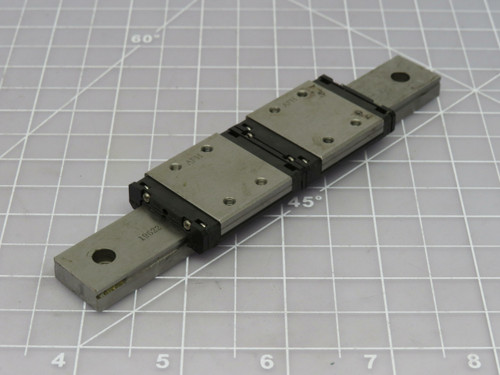 Lot of 2 THK SRS9WM  Linear Bearing Blocks In a 6 1/2 In Linear Slide Rail For Sale