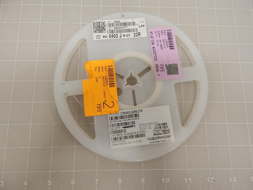 LOT OF 1040 YAGEO PHYCOMP CR0402-22R0JTR RC0402JR-0722RL THICK FILM RESISTORS T72560 LOT OF 1040 YAGEO PHYCOMP CR0402-22R0JTR RC0402JR-0722RL THICK FILM RESISTORS T72560