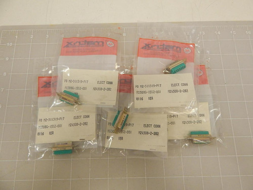 LOT OF 5 MATRIX SCIENCE CORPORATION MD308G-15S2-001 CONNECTORS T72486