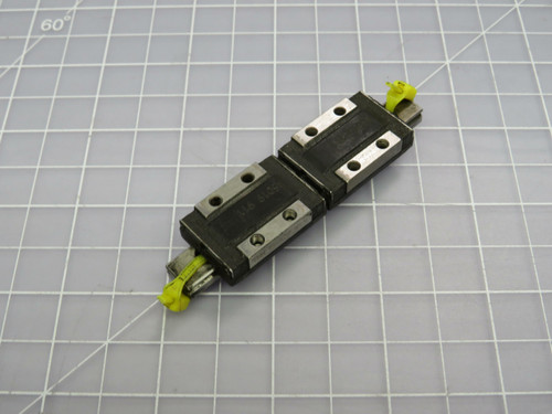 Lot of 2 THK RSH9ZM 5C515X 4 In Linear Slide Guide w/ Bearing Blocks For Sale
