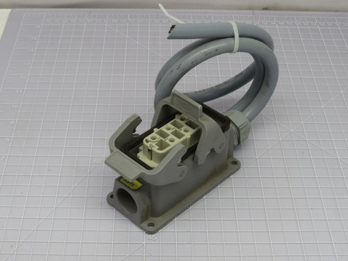 Harting HAN B QB 4 PC Han B Base Surface Panel 2 Levers For Sale