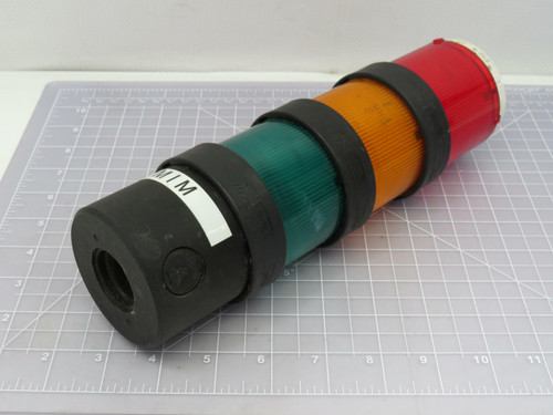 Telemecanique XVB C21 XVB C33 XVB C35 XVB C34 Indicating Stack Lights w/Base For Sale