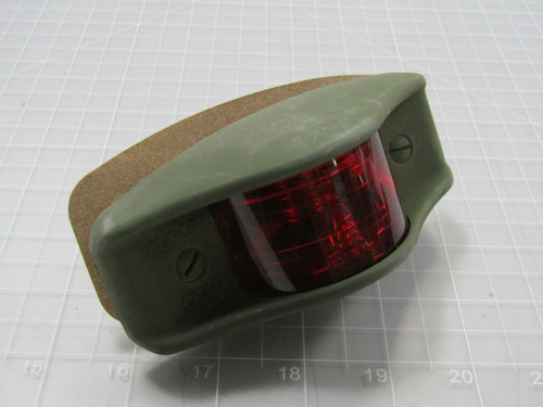 Light Marker MS35423-1 6220-00-557-3434 Side Clearance Light 383 Green Housing Amber Lens  For Sale