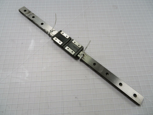 Lot of 2 THK RSR12WZM  Linear Bearing Blocks in a 17 In Rail  For Sale