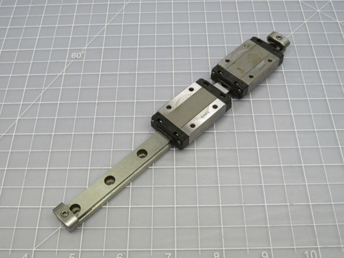 Lot of 2 THK RSR12N 6E084 8 1/2 In Linear Slide w/ Bearing Blocks For Sale