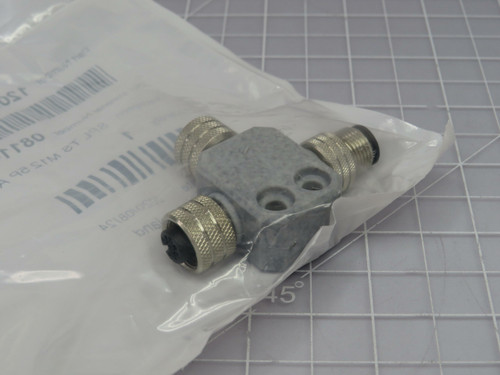 Lot of 22 Molex 1200685025 0811-051F-00000 Tee Splitter Metal Connector SPL TS M12 AC MA FE FE  For Sale