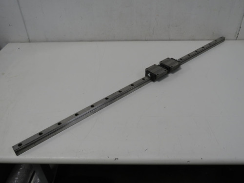 Lot of 2 NSK H25  Linear Bearing Blocks on 44 In Rail  For Sale