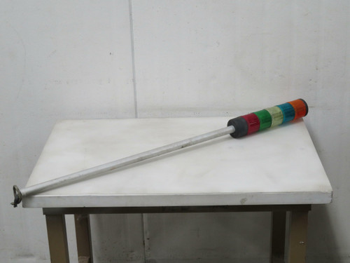 Telemecanique XVALC3  Tall Stack Light w Orange Blue Clear Green Red  For Sale