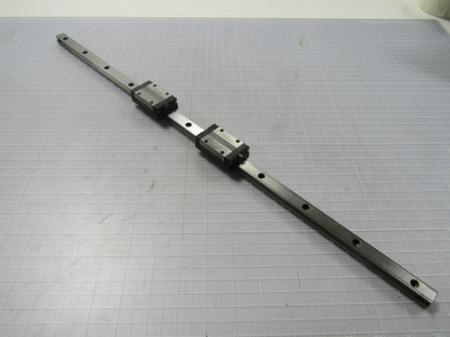 Lot of 2 THK YP0I381 SSRS Linear Bearing Block On 24 In Rail  For Sale