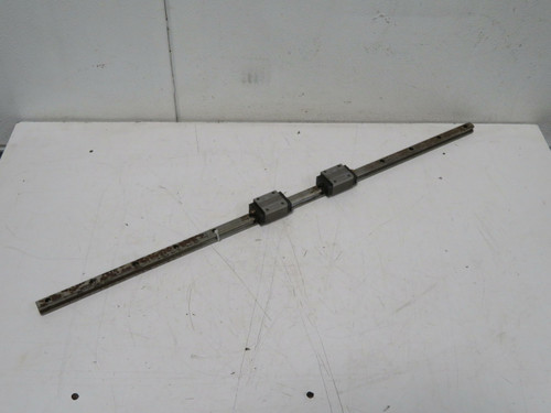 Lot of 2 Samick 7F125033  Linear Bearing Blocks on a 29 1/2 In Rail  For Sale