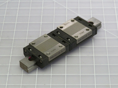 Lot of 2 THK SRS12M  Linear Bearing Block on a 3.5 in Rail  For Sale
