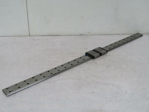 Lot of 2 NSK LE15  Linear Bearing Block on a 37 in Rail  For Sale
