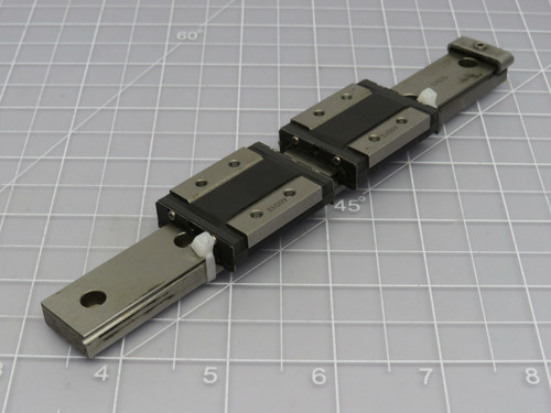 Lot of 2 THK SRS9WZM  Linear Bearing Blocks on 6 1/2 In Rail  For Sale