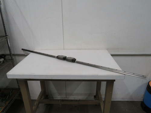 Lot of 2 THK SHS20 YN9J250 Linear Bearing Blocks on a  53 1/2 In Rail  For Sale