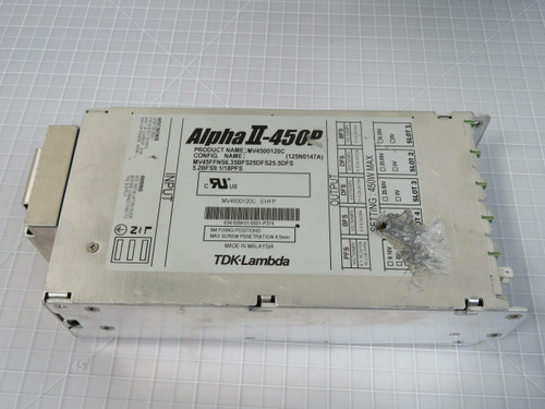 TDK Lambda Alpha II-450P MV4500120C Power Supply 125N0147A  For Sale