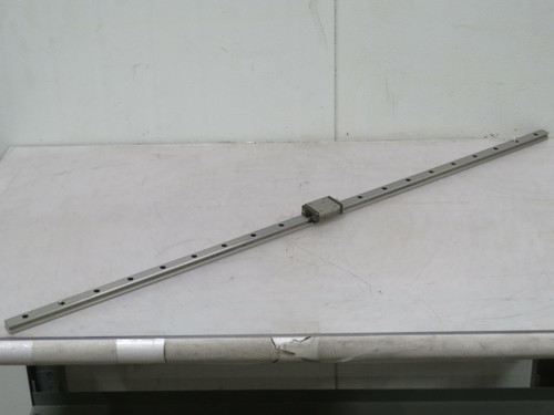 THK SR20  Linear Bearing Blocks on a 47.5 in Rail  For Sale