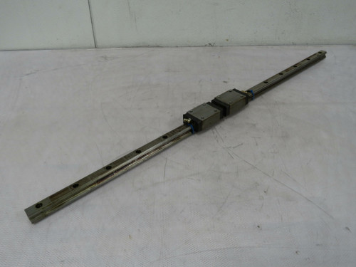Lot of 2  HSR20  Linear Bearing Blocks on a 32 in Rail  For Sale