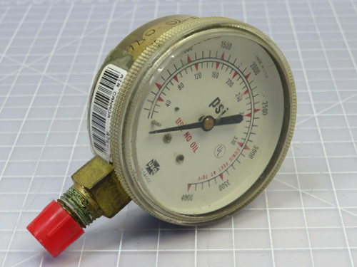 USG BU-2581-AQ  Pressure Gauge 0-4000 psi  For Sale