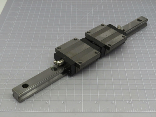 Lot of 2 SKF LLTHC  TW122H Linear Bearing Block on a 13.5 in Rail  For Sale Lot of 2 SKF LLTHC  TW122H Linear Bearing Block on a 13.5 in Rail  For Sale