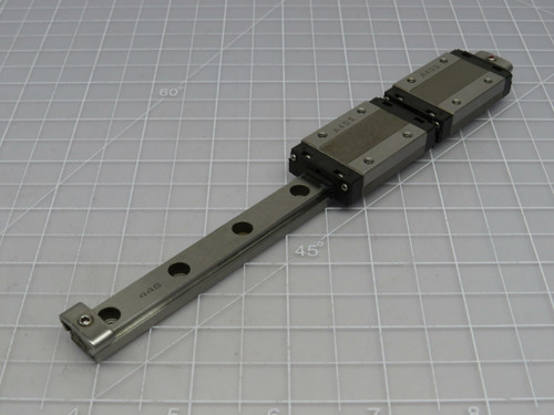 Lot of 2 THK RSR 12N  LinearBearing Blockin on a 8.5 in Rail  For Sale