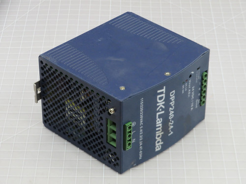 TDK LAMBA DPP240-24-1 AC/DC DIN RAIL POWER SUPPLY T206966