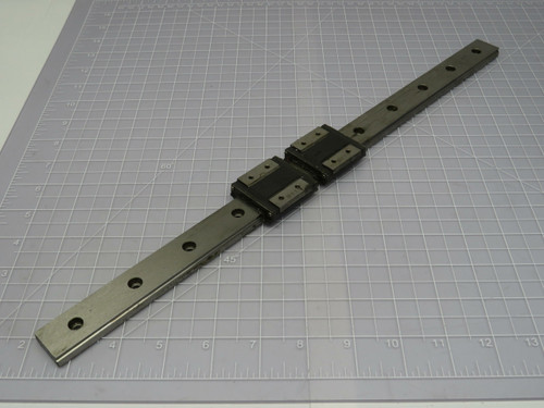 Lot of 2 THK RSR12WZM  Linear Bearing Block on a 17.5 in Rail  For Sale Lot of 2 THK RSR12WZM  Linear Bearing Block on a 17.5 in Rail  For Sale